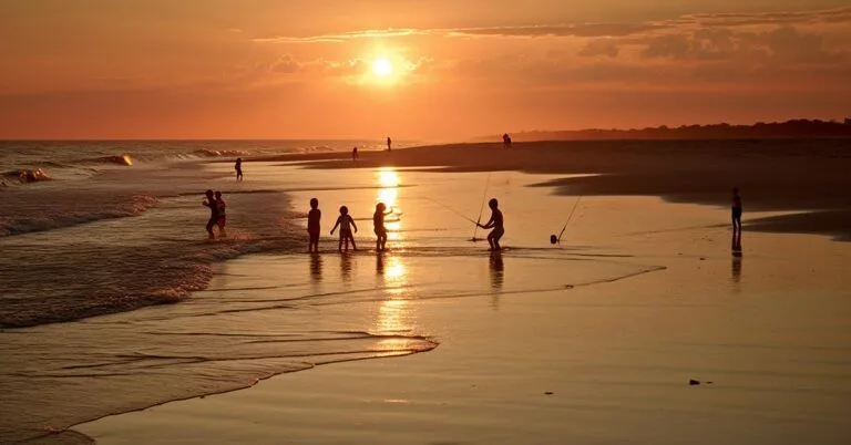 kids fishing at carolina beach